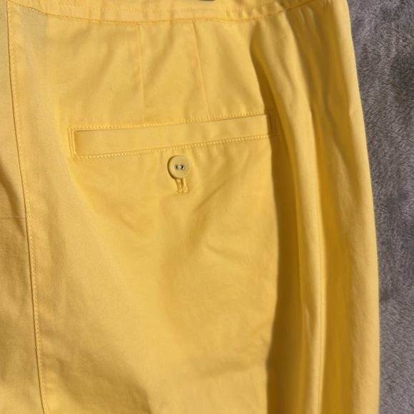 Venezia capri pants size 16 W Yellow Cotton Blend Pants vibrant summer - Picture 5 of 11